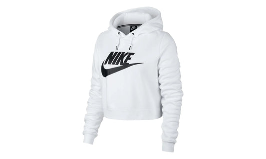 Sportswear Rally Cropped Hoodie WMNS "White" AQ9965 100