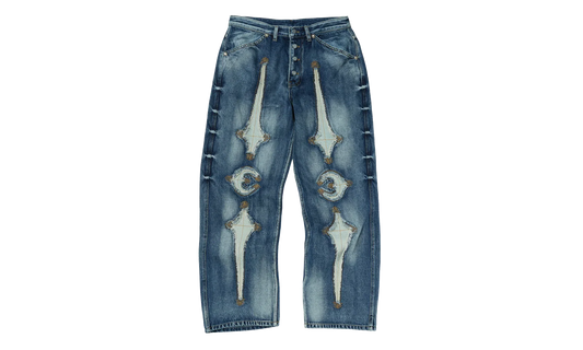 TC Bone Leather Denim Pants "Blue" TC25PT2101