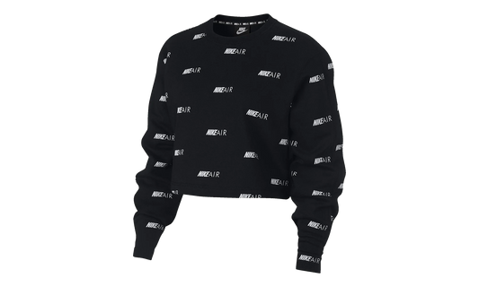 Printed Fleece Crew Sweatshirt WMNS "Black" BV9006 010