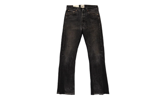 LA FLARE DENIM PANTS "Black" GD078