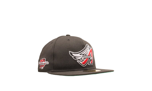59Fifty MLB Anaheim Angels 2002 World Series Fitted Hat "Black" 70631996