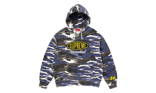 Performance Zip Up Hoodie "SS26 - Blue Camo" SU27285