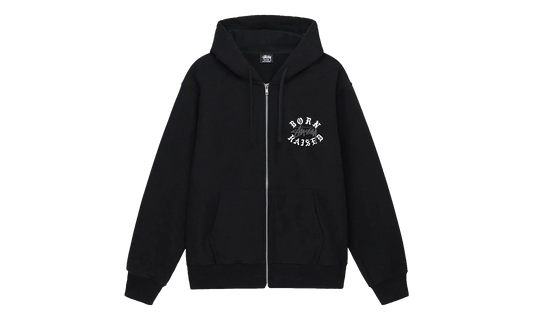 Born X Raised Logo Zip Hoodie "Black" STUS423