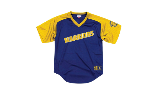 NBA Final Seconds Mesh V-Neck Shirt "Golden State Warriors - Blue" BA87OQ GSW B JXY