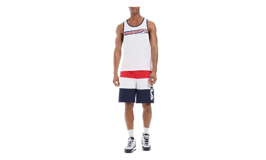 Quillan Graphic Tank Top "White / Peacoat" LM015758 100