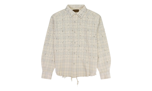 Pearl And Diamond Button-Down Shirt "Beige" BC25SSLS01 BEIG