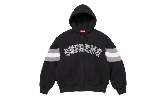 Filled Zip Up Hoodie "SS26 - Black" SU27292