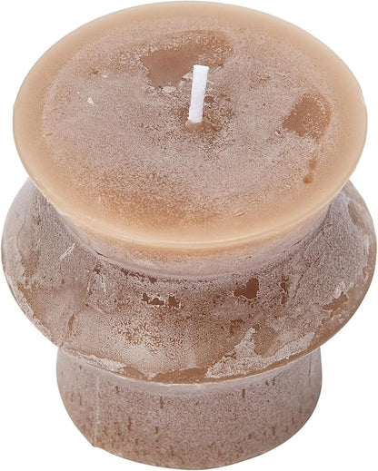 Amazoncom Unscented Totem Pillar Candle Cappuccino