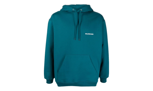 Logo Embroidered Hoodie "Petrol Blue" 600583 TLVB8 9567