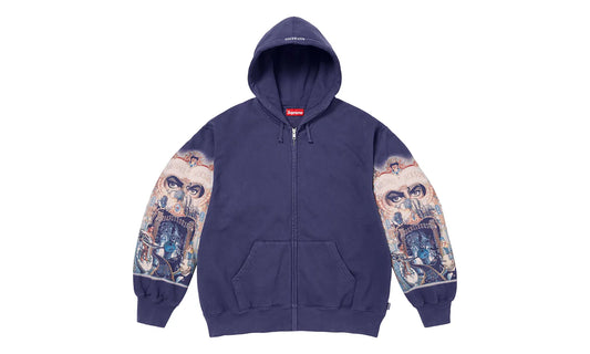 Michael Jackson® Dangerous ZipUp Hooded Sweatshirt "FW25 - Washed Navy" SU26847