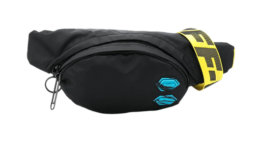 Nylon Yellow Logo Bumbag "Black" OMNA110E20FAB0011000