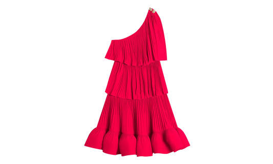 ASYMMETRIC LAYERED SHORT DRESS "Red" RW DR0024 4778 A23 594