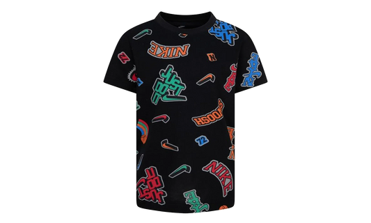 Swoosh 'Just Do It' Tee GS "Black / Multicolor" 86M360 023