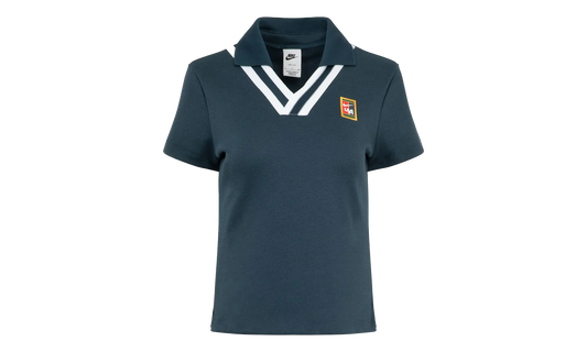 YOON Short-Sleeve Polo Top WMNS "Armoury Navy / White" FZ0276 478