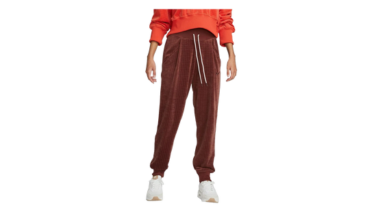 Velour High Waisted Joggers WMNS "Maroon" DV7820 231