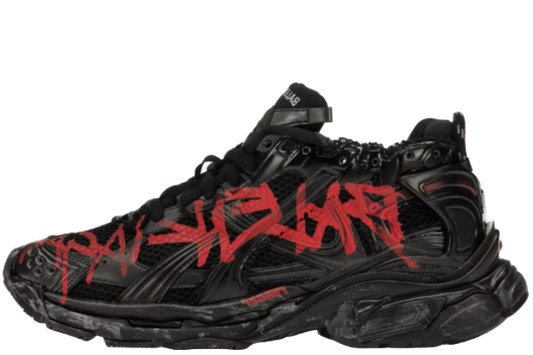 Runner Graffiti Black Red
