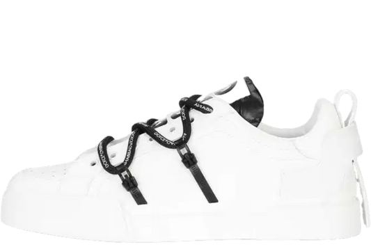 Portofino Strapped White Black